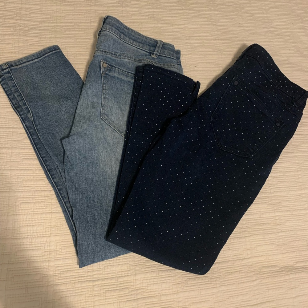 Wit & Wisdom Blue Skinny Jeans Versatile Denim